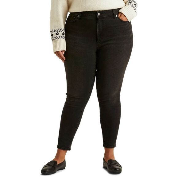 NWT - Ralph Lauren Faded Black Jeans - Size 20W - Picture 1 of 12